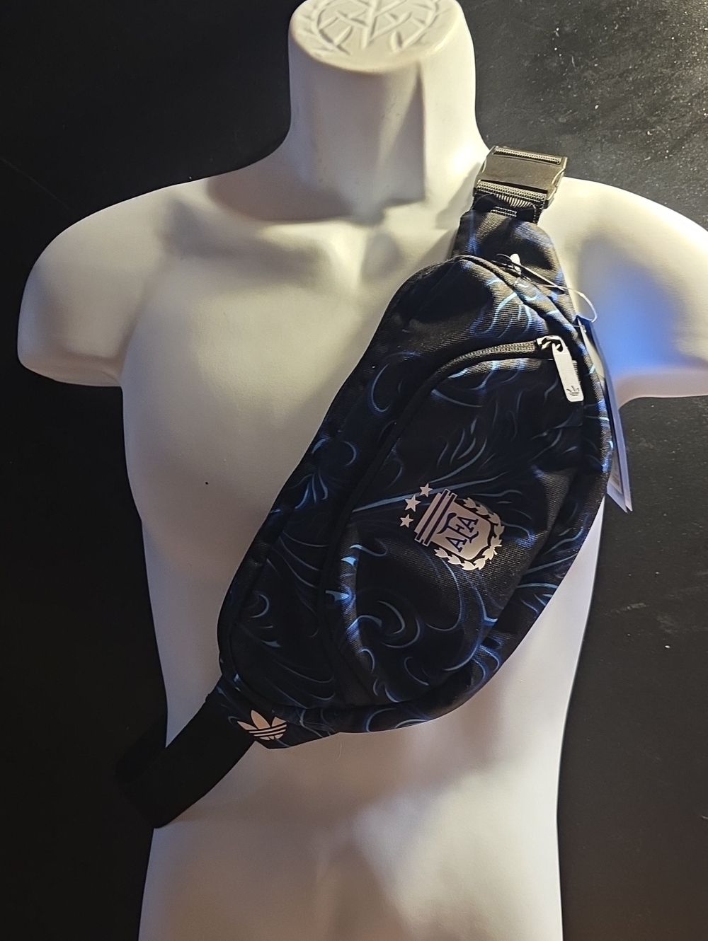 adidas Black & Blue Crossover Sling Belt Bag Argentina